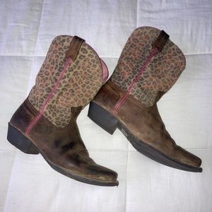 Cheetah print Ariat boots